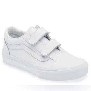 Vans White Velcro Strap Sneakers Low-Top